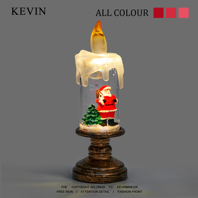 Kevin家“无聊看看蜡烛里的圣诞老人”氛围小夜灯摆件圣诞节礼物