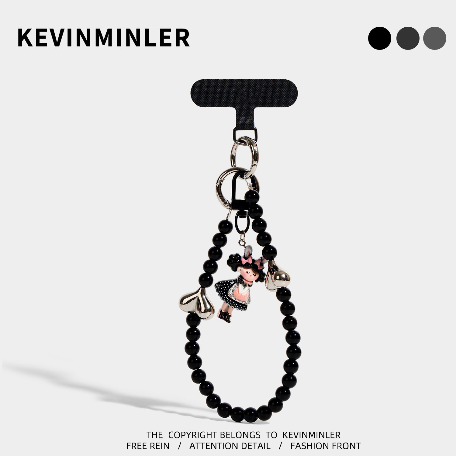 KEVINMINLER原创耳朵小公主手机挂绳包挂件高级感钥匙扣生日礼物图片