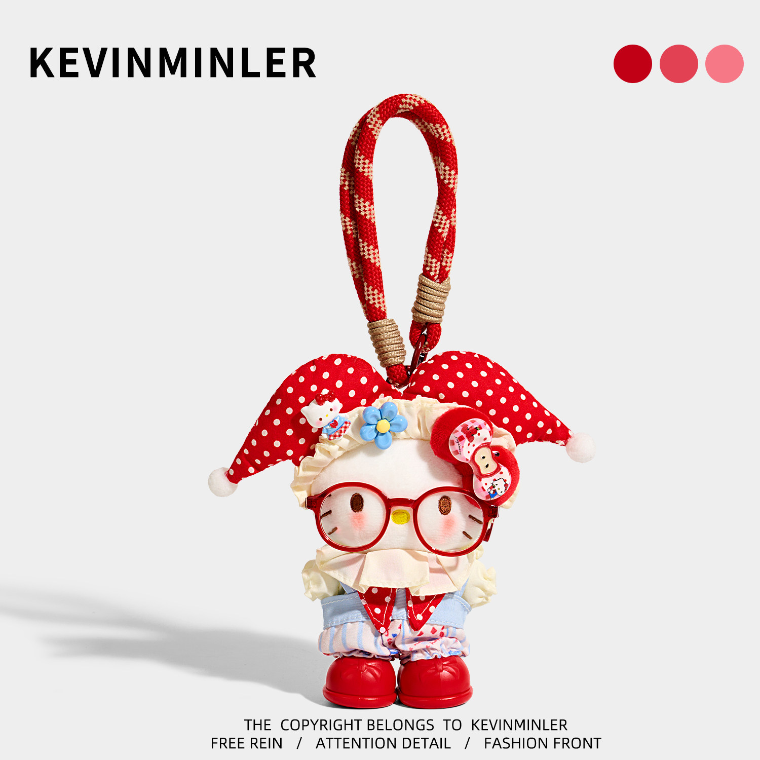 KEVINMINLER原创正版牛角包KT猫包挂件可爱车挂饰钥匙扣生日礼物