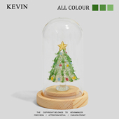 Kevin家 饰品圣诞节礼物 琉璃圣诞树摆件创意装 圣诞是冬 来信