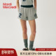 MardiMercredi学院徽章字母拼色休闲运动短裤 新款 女复古美式 夏季