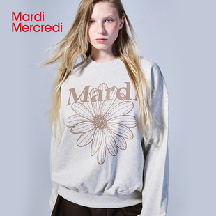 【1.31达播已结束】MardiMercredi小雏菊印花/刺绣卫衣