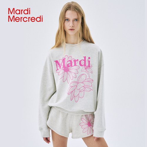 【12.19达播已结束】MardiMercredi三花小雏菊/飘带刺绣卫衣