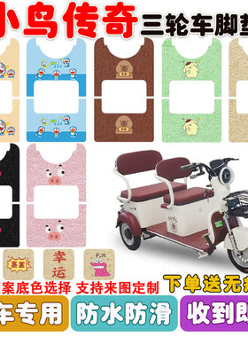 适用小鸟传奇电动三轮车脚垫XN1000DZK-2丝圈防水防滑脚踩垫定制