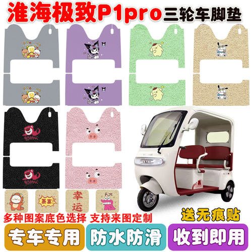 适用淮海极.致P1pro三轮车垫防水