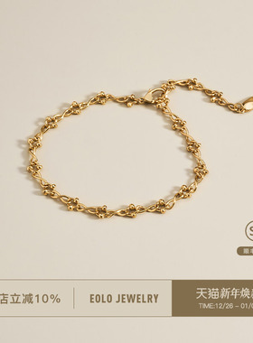 EOLO麻花环扣手链女百搭