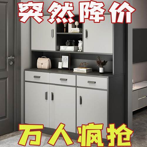 鞋柜家用门口进门靠墙大容量柜子储物柜入户门玄关柜一体防尘鞋架