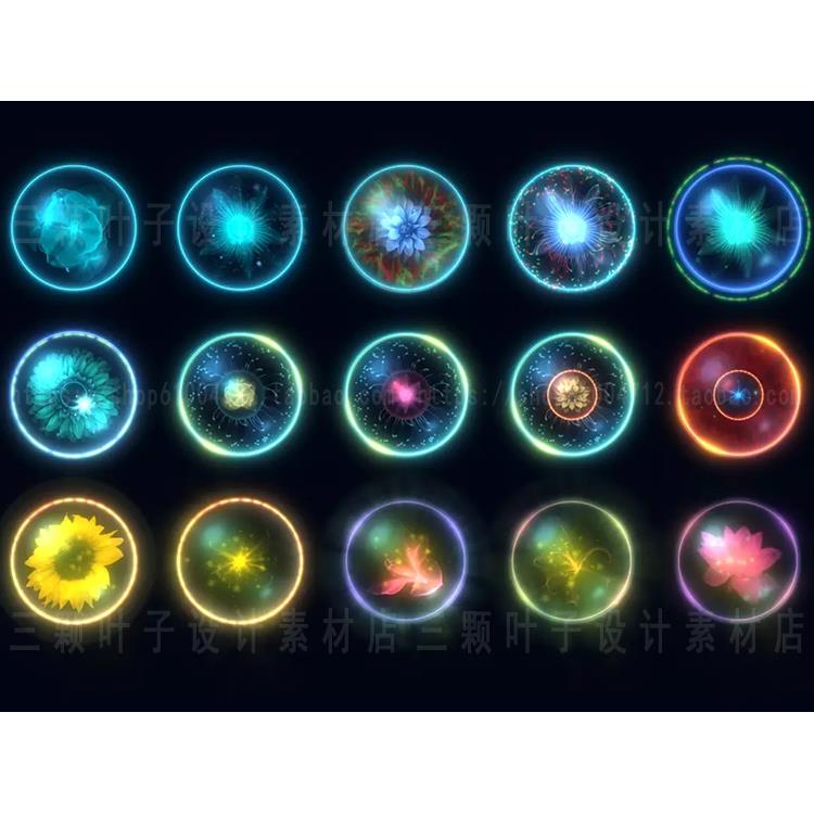 Unity气泡 Bubble Particles 2D/3D 能量球蝴蝶水母 特效素材1615