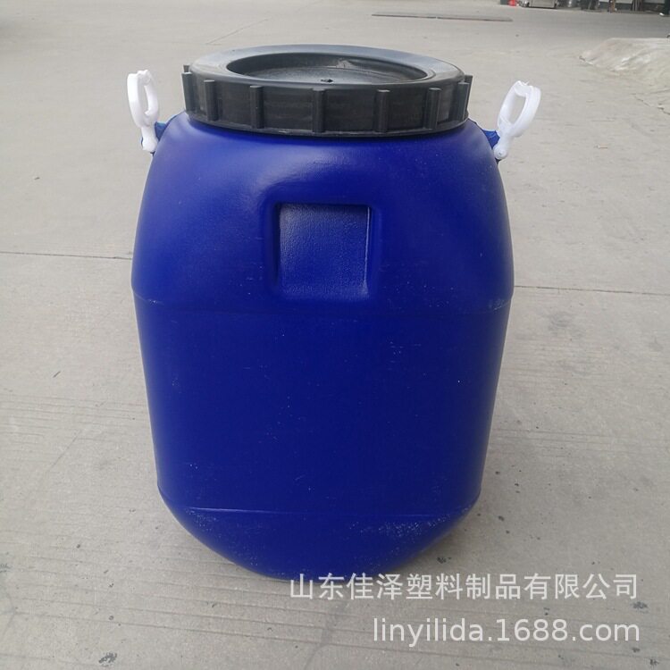 供应50l塑料桶50公斤蓝方桶大口桶化工桶废液桶耐弱酸弱碱