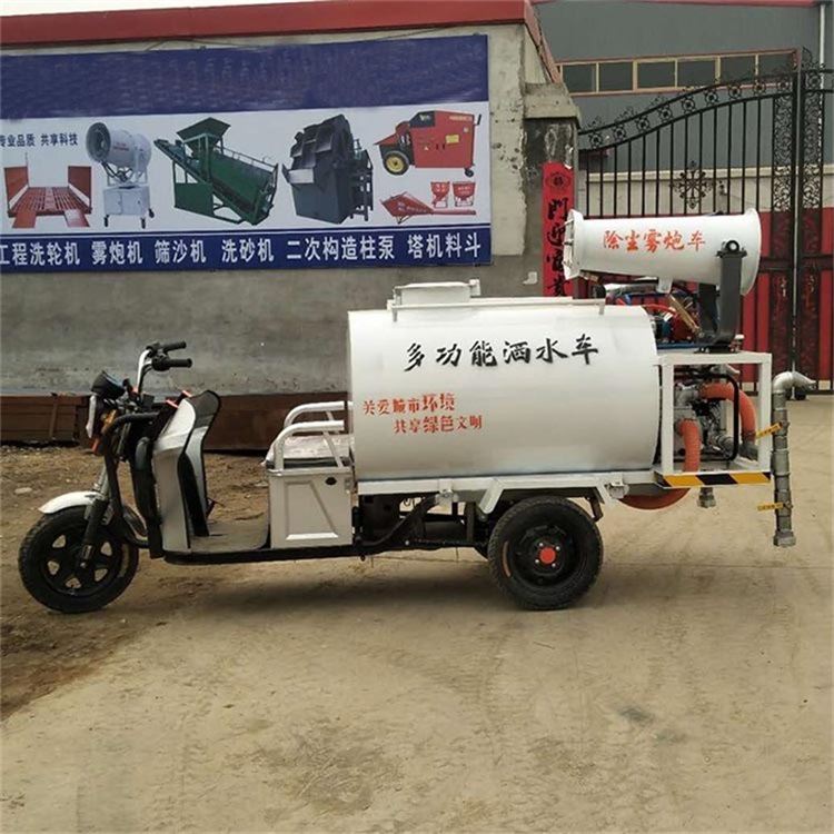 鼎东 小型电动四轮 雾炮洒水车 无噪音多功能工地环卫车