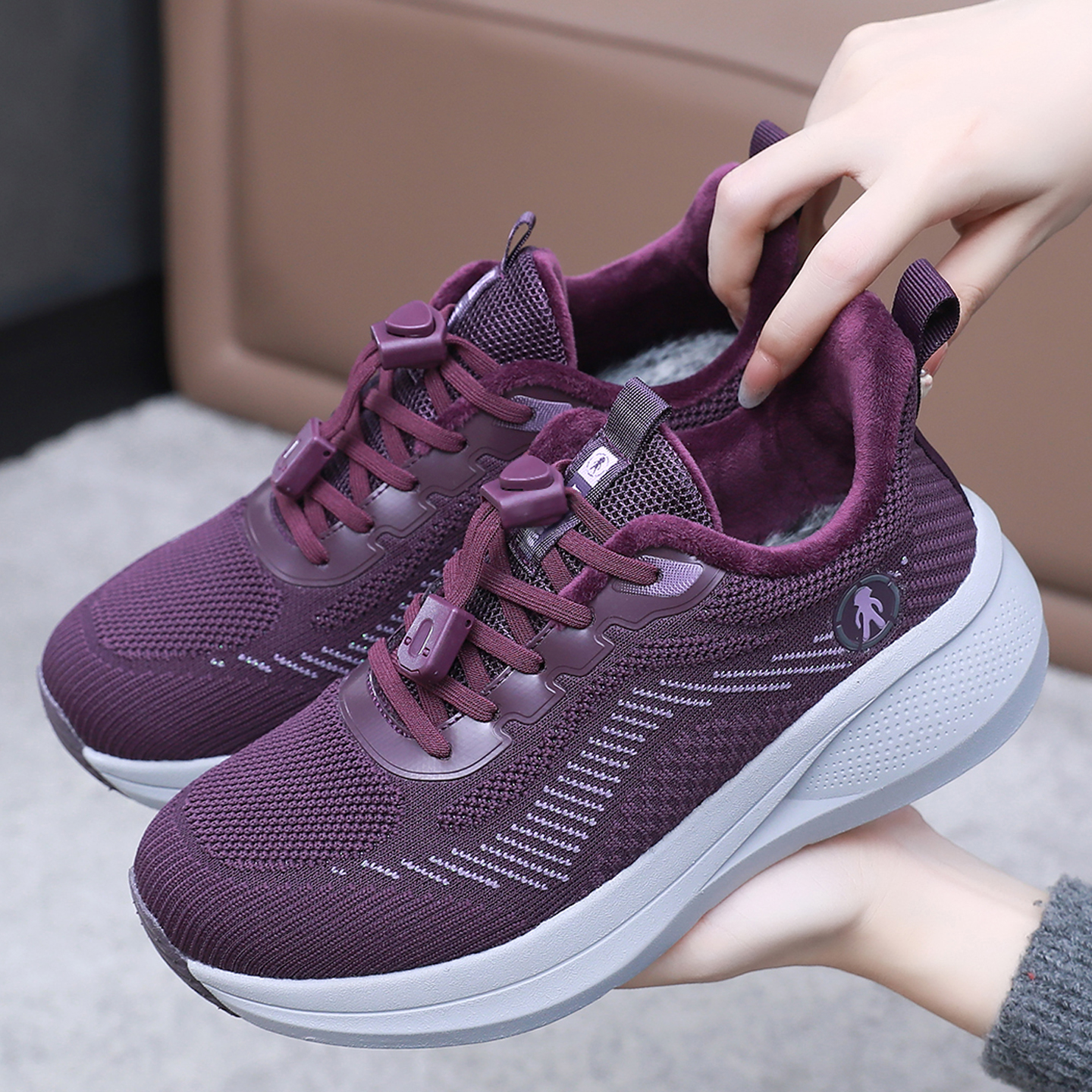 老北京棉鞋女秋冬二棉鞋加绒保暖