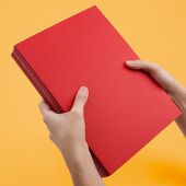 a4厚硬230g红色卡纸幼儿园儿童80g手工折纸diy窗花剪纸中国红卡纸