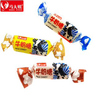 马大姐牛奶糖500克红豆牛奶糖香蕉味牛奶糖老式糖果喜糖年货糖果