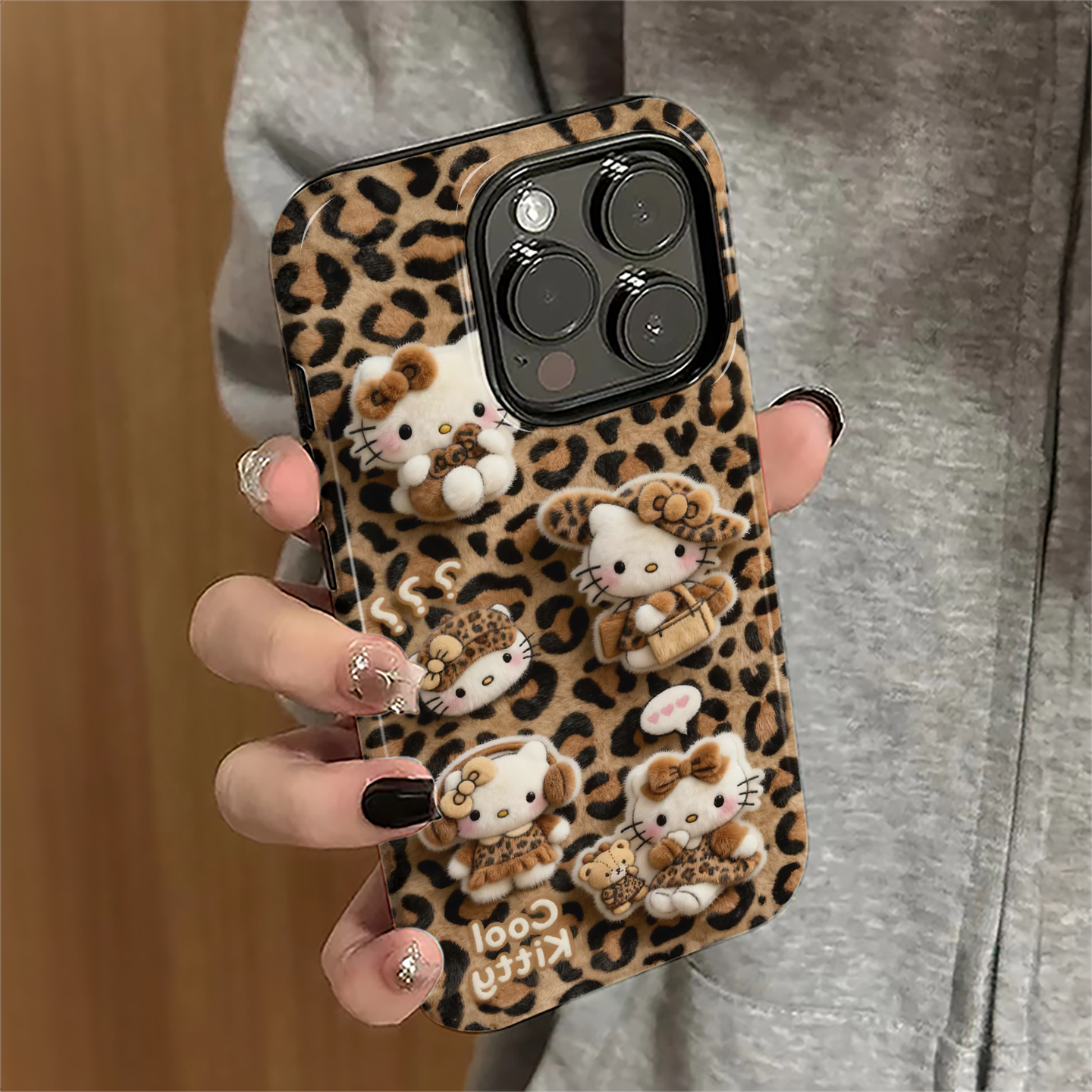 适用苹果17pro手机壳iPhone16pro卡通ip15promax新款13女14防摔保护套12豹纹kt猫11简约xsmax潮8/7plus菲林e