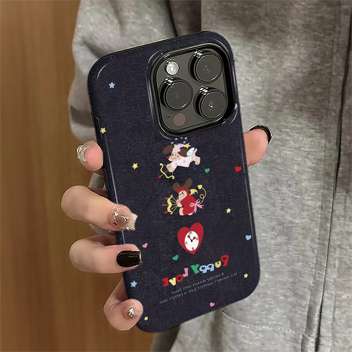 适用iPhone16pro手机壳苹果15promax新款苹果13女iP14pro简约12个性11防摔7潮xsmax天使小狗8plus套xr菲林16e