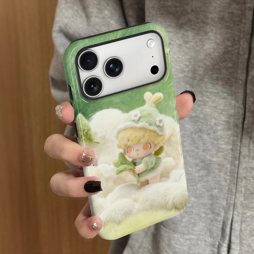 毛绒dimoo适用苹果17pro手机壳iPhone16promax可爱ip15pro女13卡通14新款xsmax潮玩12防摔11保护套7plus菲林8