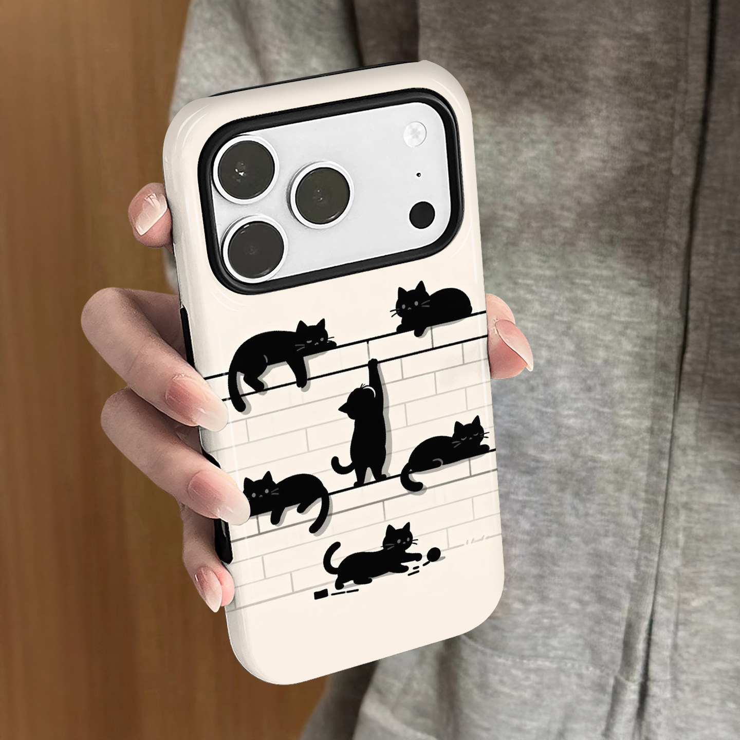 玩耍小猫适用苹果17promax手机壳iPhone16简约15卡通14女13小众小米vivo新款12华为oppo防摔保护套8plus菲林x,3C数码配件,手机保护套/壳,淘宝优惠券,粉丝福利购,淘宝优惠卷