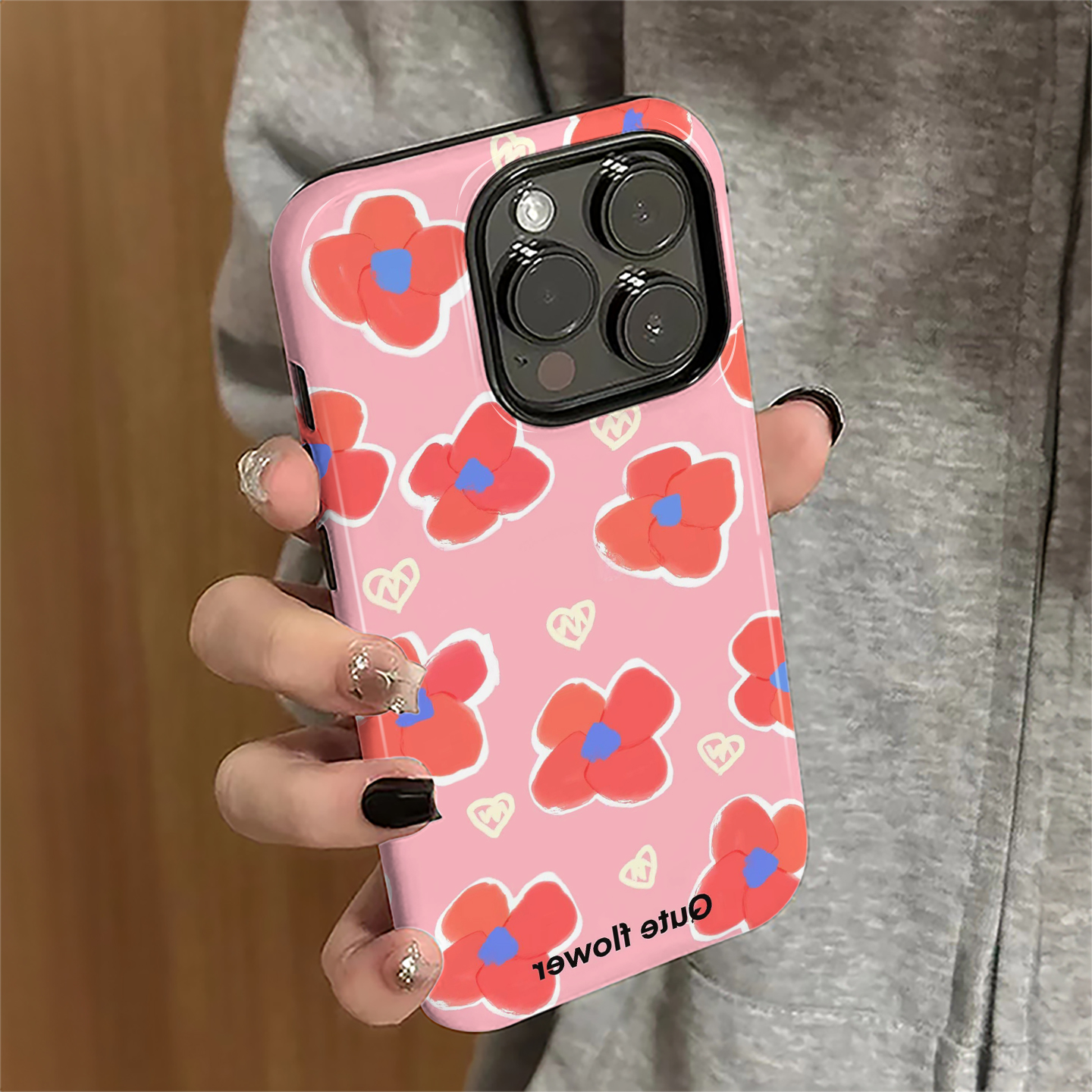 满屏碎花适用苹果16promax手机壳iPhone17pro日韩iP15女13简约新款14防摔11保护套12个性xsmax/8/7plus菲林e