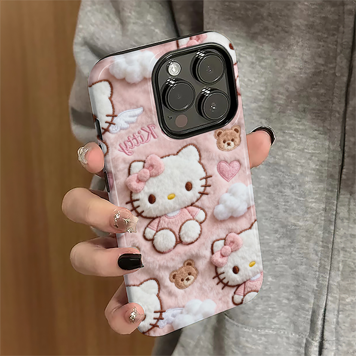 适用苹果17promax手机壳iPhone16pro卡通ip15pro新款13女14满屏kt猫12防摔保护套11日韩xsmax潮7/8plus菲林e