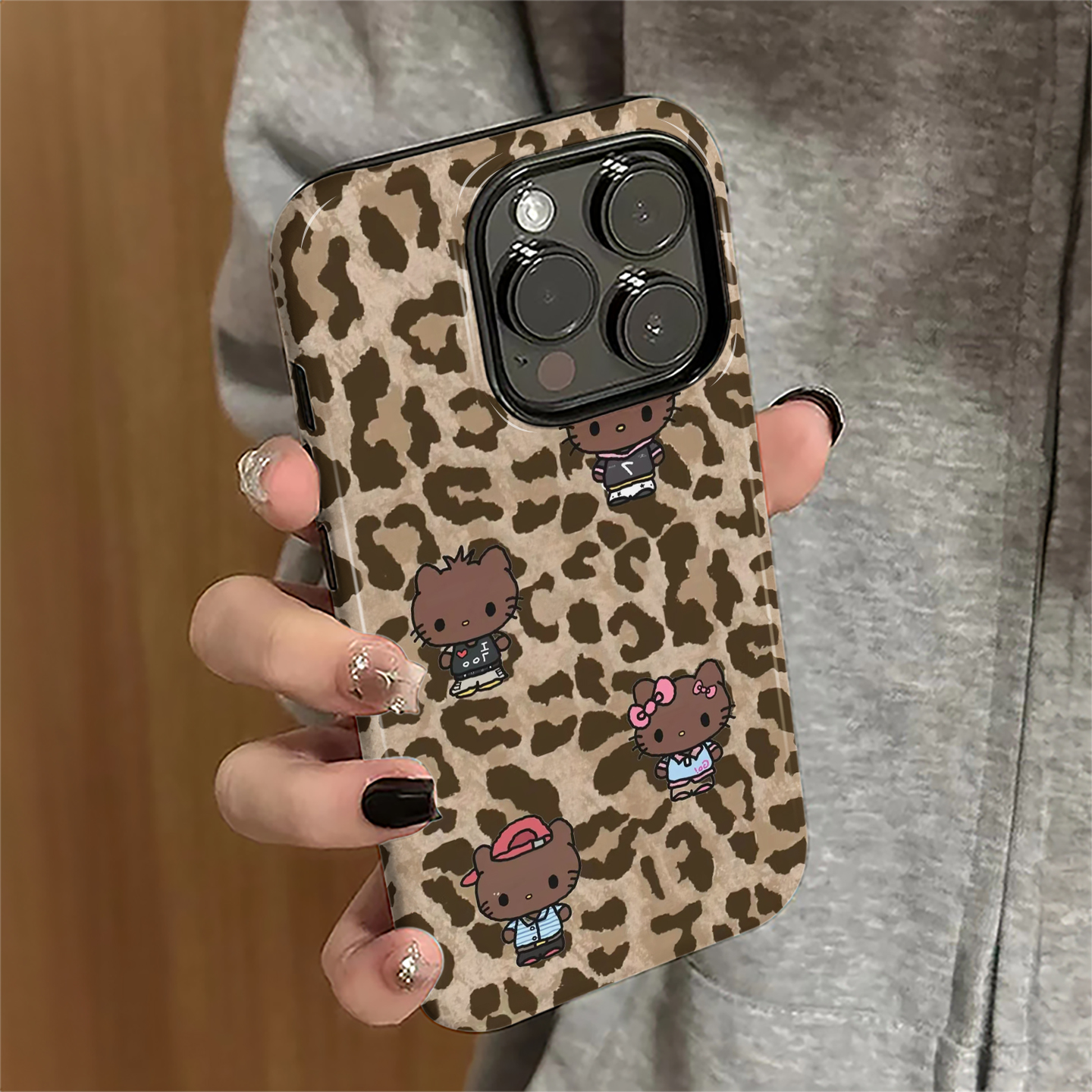 适用苹果17promax手机壳iPhone16pro新款ip15pro卡通13女14豹纹kt猫12个性11防摔保护套xsmax潮7/8plus菲林e