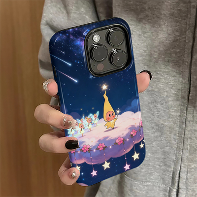 星空星星人适用iPhone17pro手机壳苹果16promax卡通15pro可爱14女13个性xsmax新款12防摔11保护套8/7plus菲林
