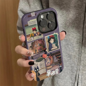 适用苹果17pro手机壳iPhone16promax新款ip15苹果13卡通14女12简约11防摔xr套xsmax魔女黑猫7plus潮8菲林16e