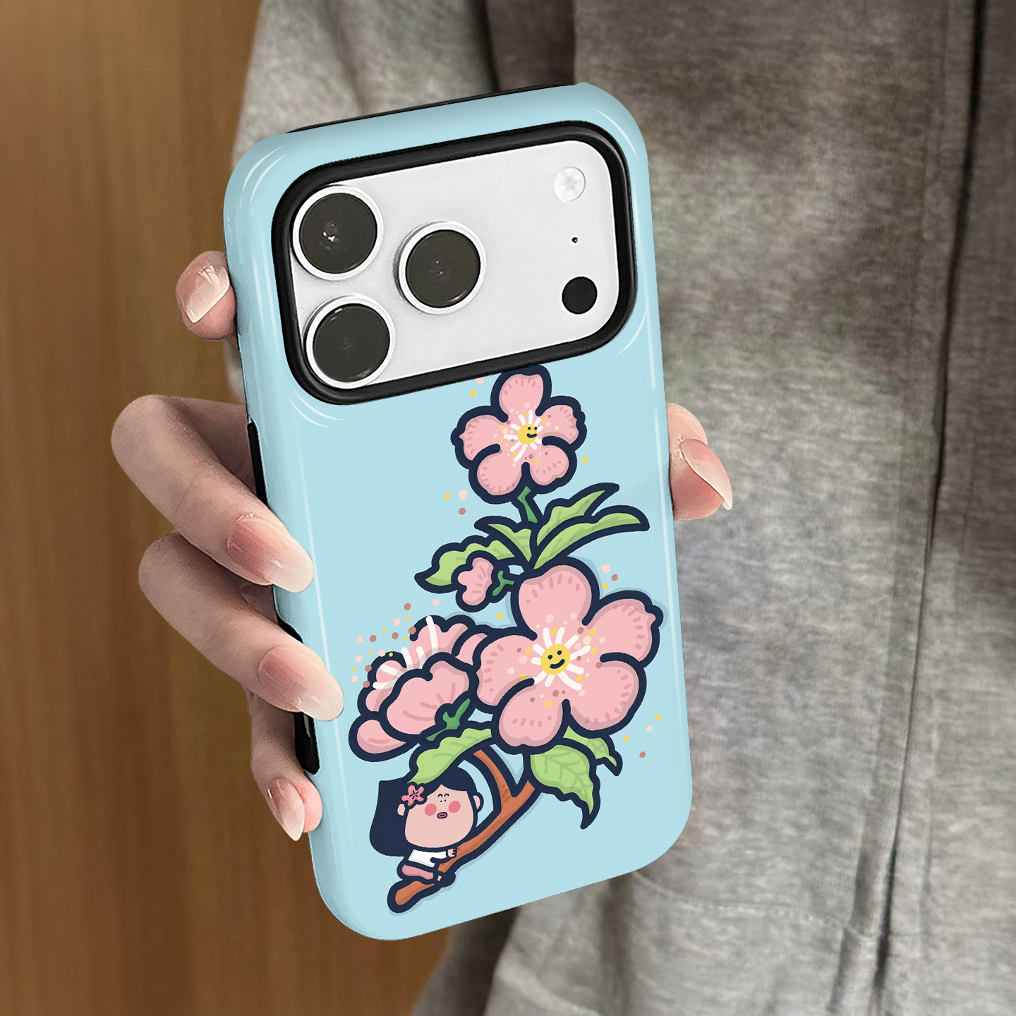 鲜花女孩适用苹果17pro手机壳iPhone16promax少女15日韩14女13卡通小米新款12华为oppo防摔保护套8plus菲林x,3C数码配件,手机保护套/壳,淘宝优惠券,粉丝福利购,淘宝优惠卷