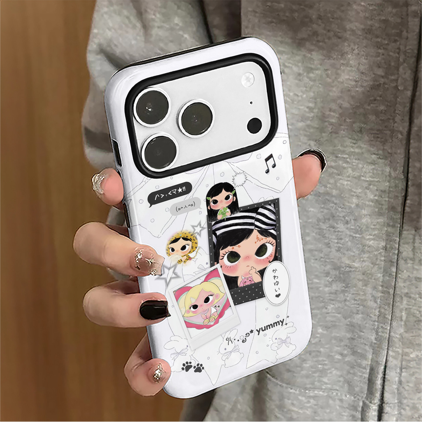 可爱yuy玉适用苹果17promax手机壳iPhone16pro卡通15现在14女13韩系小米新款12华为oppo防摔保护套8plus菲林x