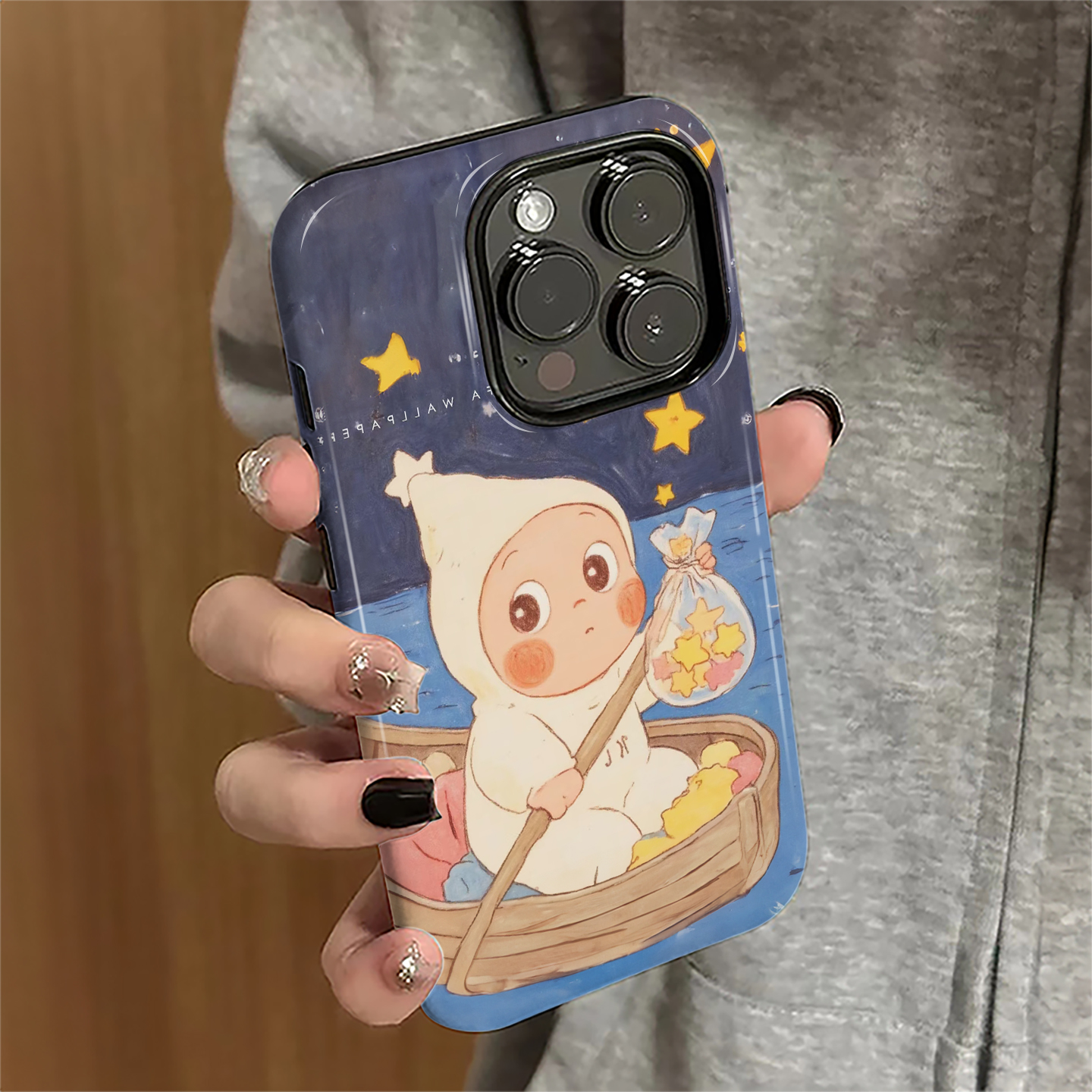 适用iPhone17pro手机壳苹果16promax新款ip15pro卡通13女14可爱12星星人11防摔保护套xsmax潮牌7/8plus菲林e