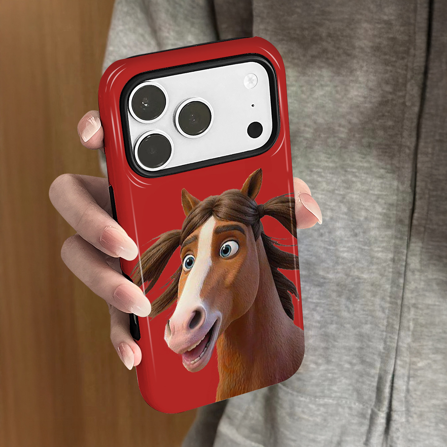 红底小马适用苹果17promax手机壳iPhone16个性15搞怪14女13马年小米vivo新款12华为oppo防摔保护套8plus菲林x,3C数码配件,手机保护套/壳,淘宝优惠券,粉丝福利购,淘宝优惠卷