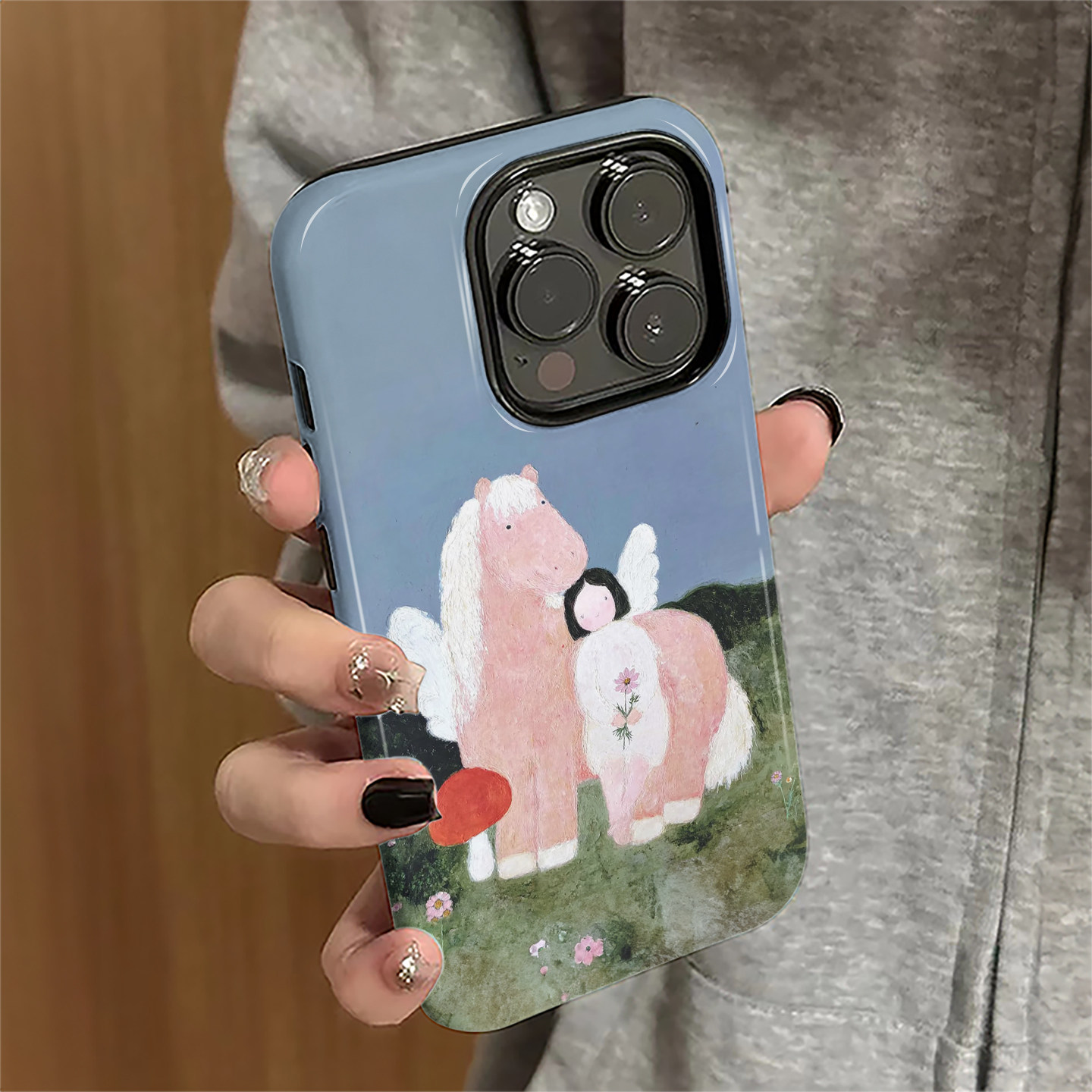 小马女孩适用苹果16pro手机壳iPhone17promax卡通iP15pro马年14女13日韩xsmax新款12防摔11保护套8/7plus菲林,3C数码配件,手机保护套/壳,淘宝优惠券,粉丝福利购,淘宝优惠卷