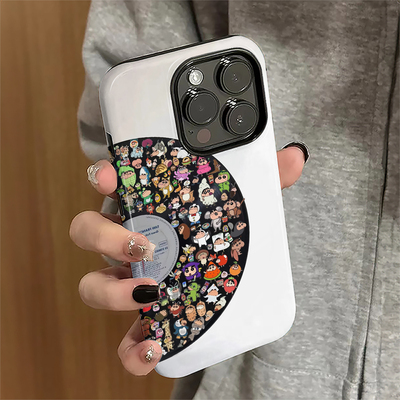 适用苹果16pro手机壳ip17pro苹果15promax新款iPhone13女14新款12卡通xsmax防摔11套7小新唱片8plus硅胶x菲林