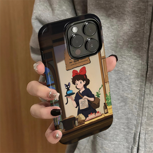 适用苹果16promax手机壳iPhone17pro卡通ip15pro新款13女14个性12防摔保护套11魔女宅急便xsmax潮8/7plus菲林