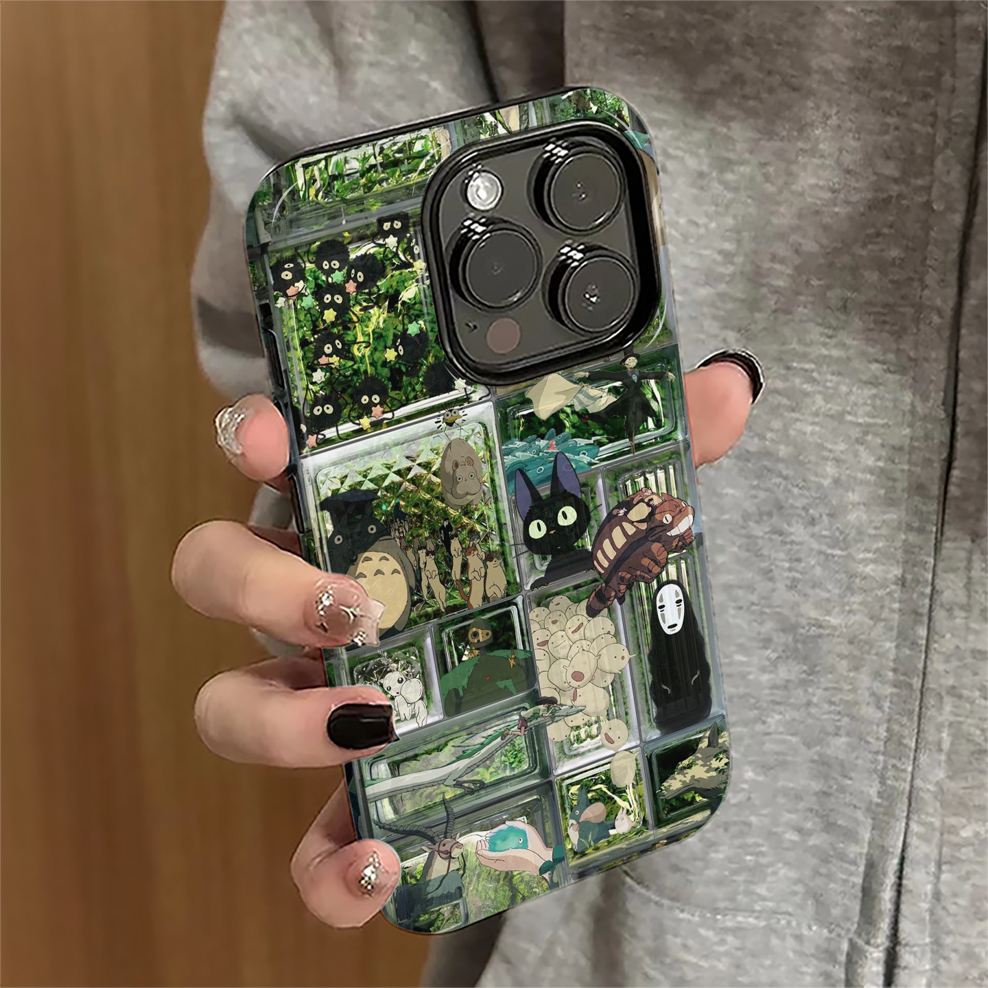 适用苹果16pro手机壳苹果15promax新款iPhone13简约iP14pro女12个性xsmax防摔8高级11宫崎骏7plus套16e菲林xr