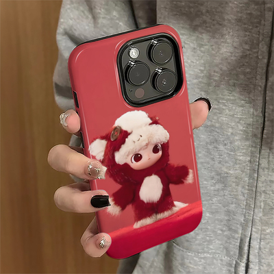 小马dimoo适用苹果16promax手机壳iPhone17pro可爱15pro马年14女13红色xsmax新款12防摔11保护套8/7plus菲林