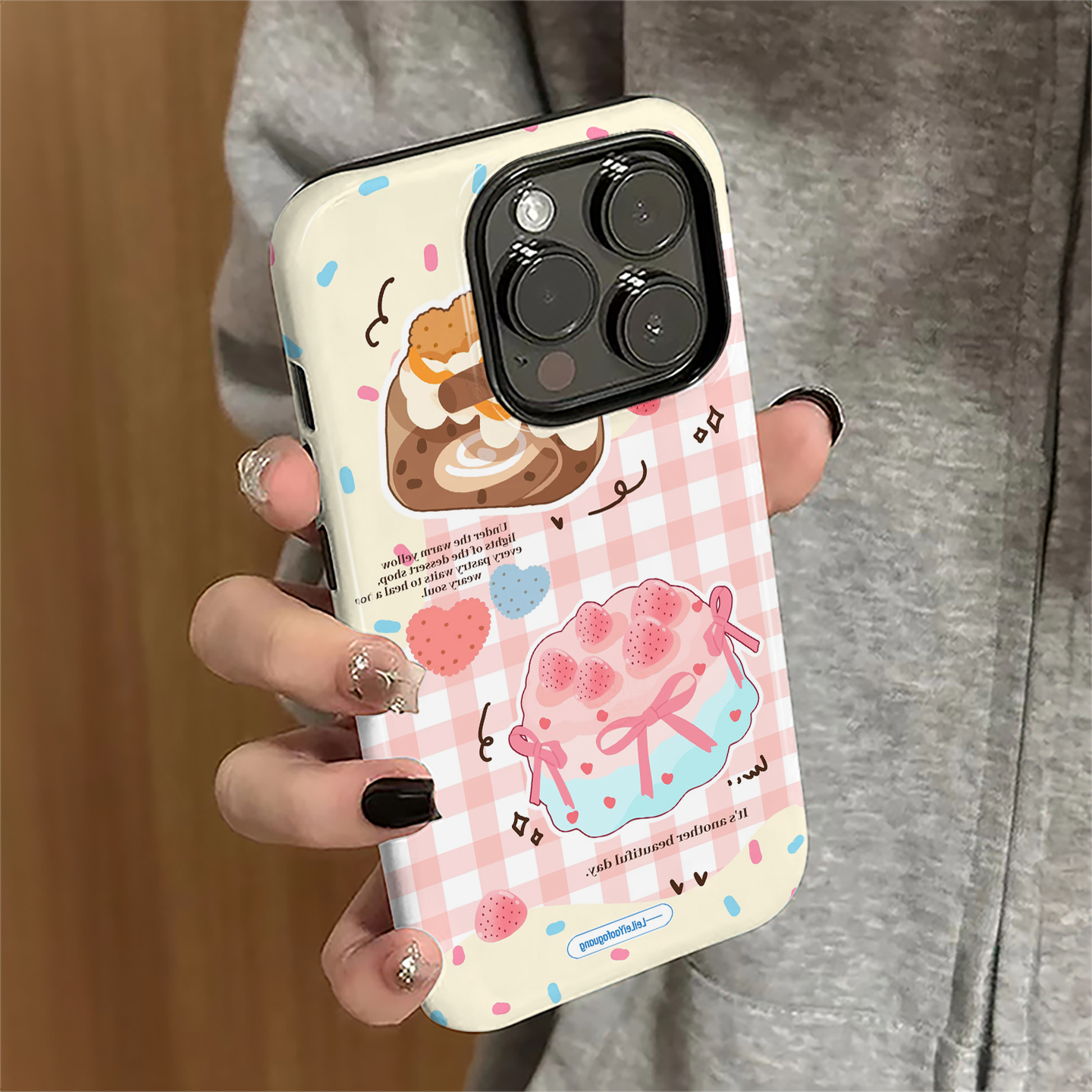 适用苹果17pro手机壳iPhone16promax卡通ip15pro新款13女14简约12防摔保护套11草莓蛋糕xsmax潮7/8plus菲林e