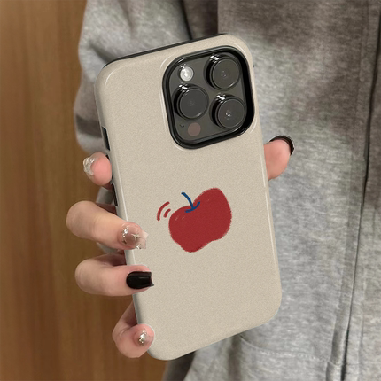 适用苹果16pro手机壳iPhone15promax新款iP14/13女12个性xsmax简约苹果8硅胶防摔11套7创意plus菲林二合一xr