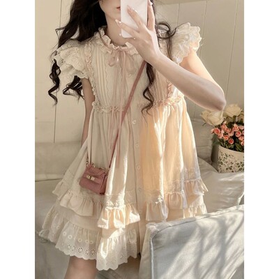 Black fungus edge temperament small skirt 木耳边气质小个子裙