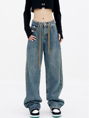 直筒牛仔裤直筒牛仔裤