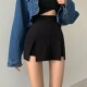 skirt Sexy 性感开叉高腰包臀短裙女 waisted buttock split high