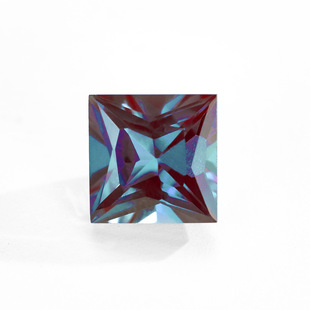 亚历山大变石裸石公主方形7*7MM健康石配石