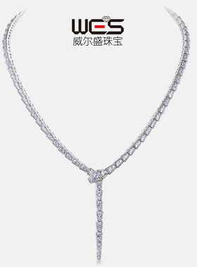 欧美满钻蛇形锁骨链S925银镀18K金镶嵌彩宝宝石项链蛇头蛇骨链