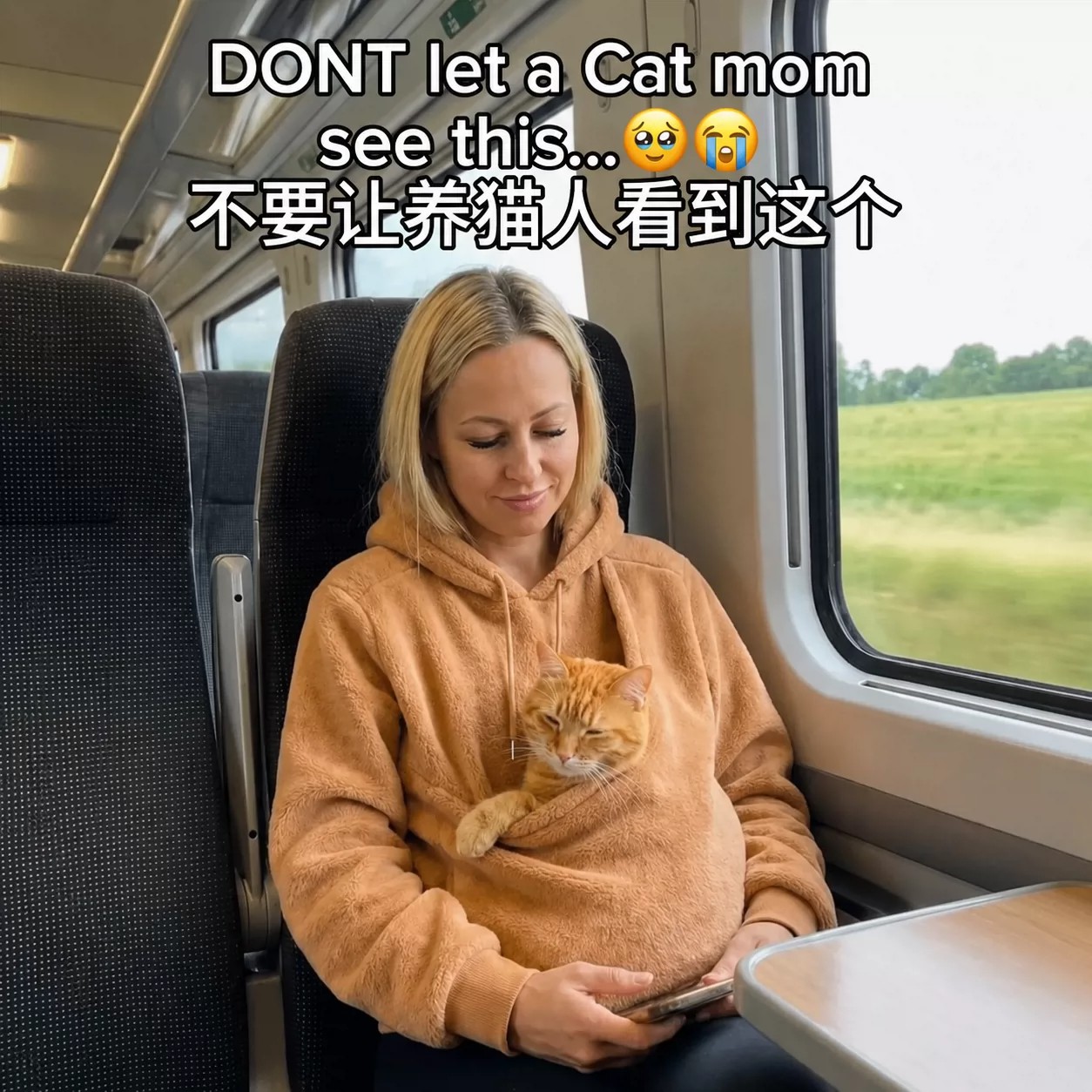 猫咪亲子连帽卫衣秋冬保暖
