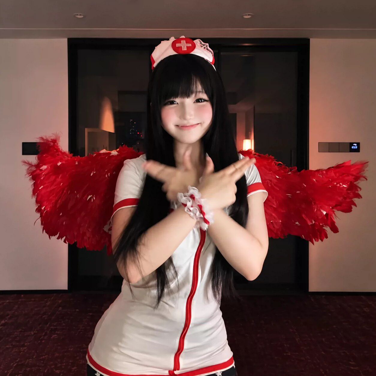 万圣节甜辣护士服派对演出套装
