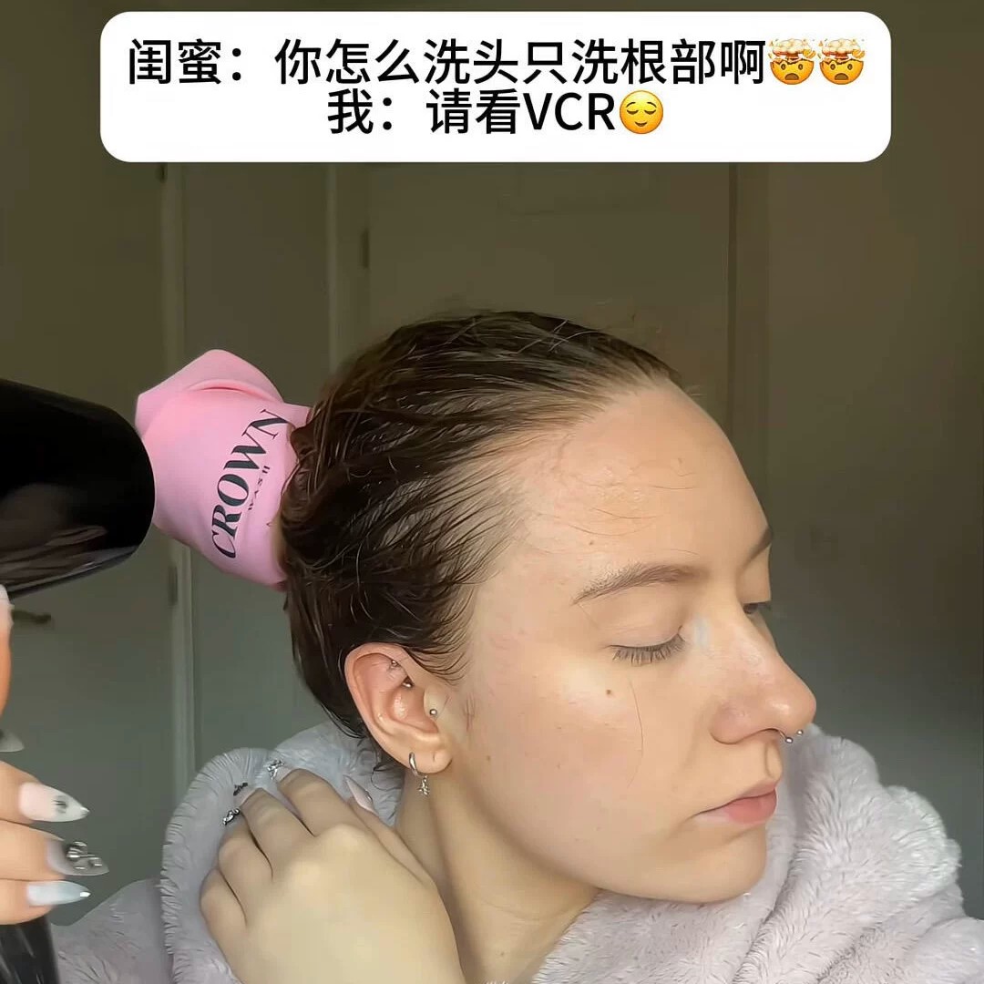 长发防水不湿发尾洗头神器帽