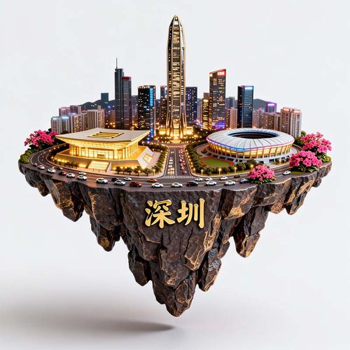 深圳城市建筑模型金属立体冰箱贴