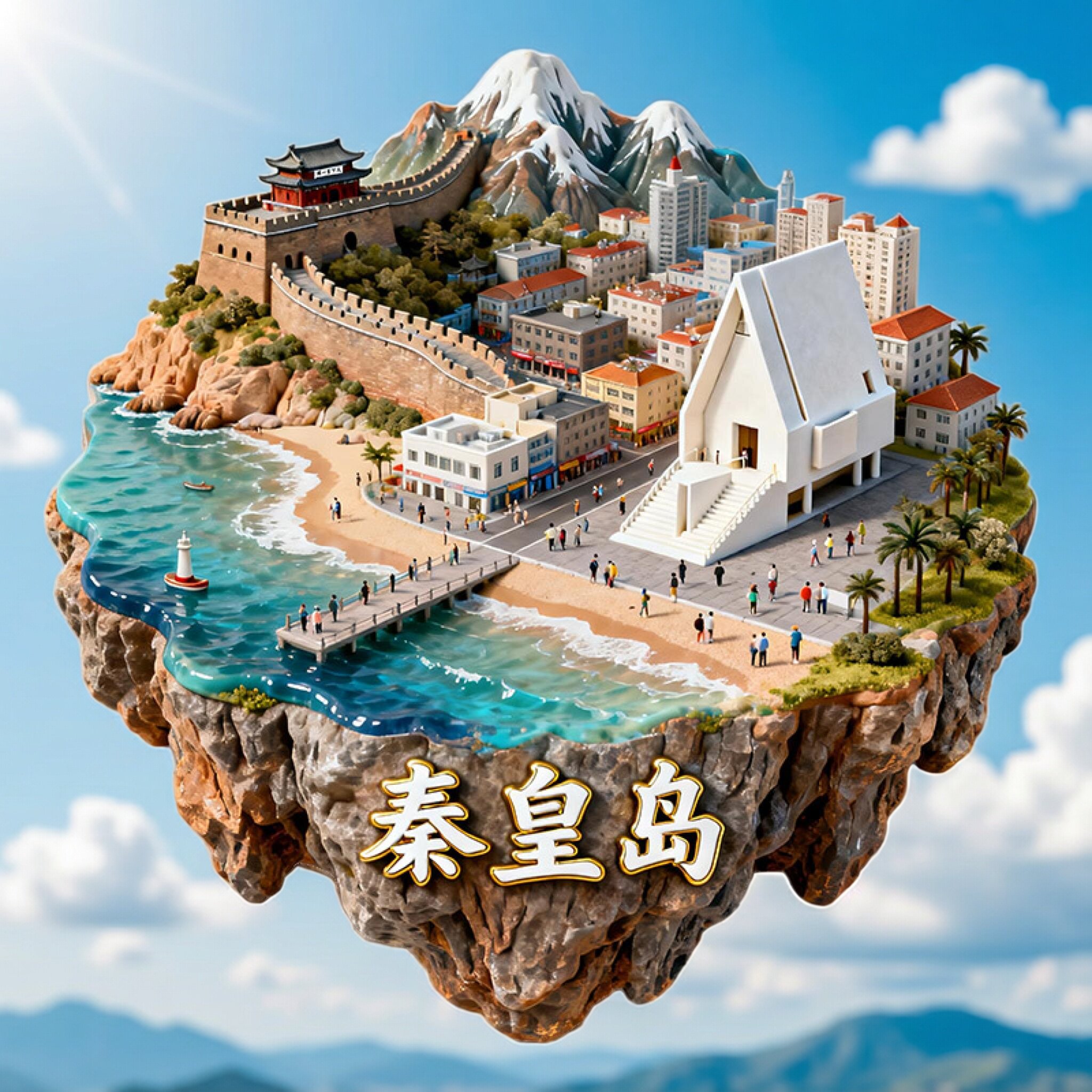 秦皇岛3D立体创意金属冰箱贴礼品