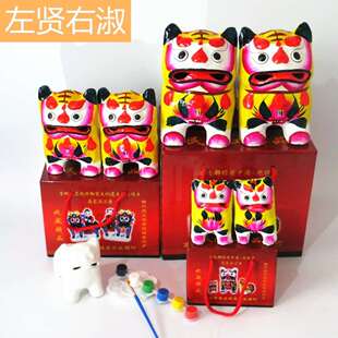 山东潍坊高密泥老虎 泥塑 特色节日礼物高密特产泥叫虎小孩玩具