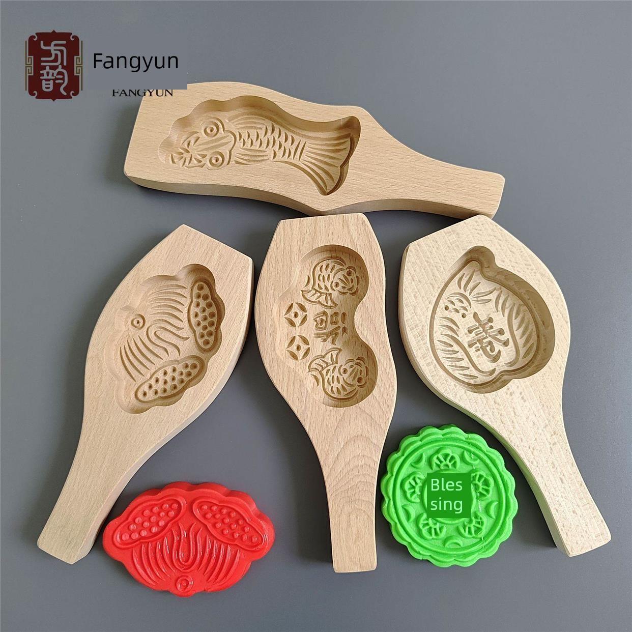 蜈蚣印章模具潮汕家用水果印章红桃红龟桃子蛋糕闽南贝壳桃子蛋糕