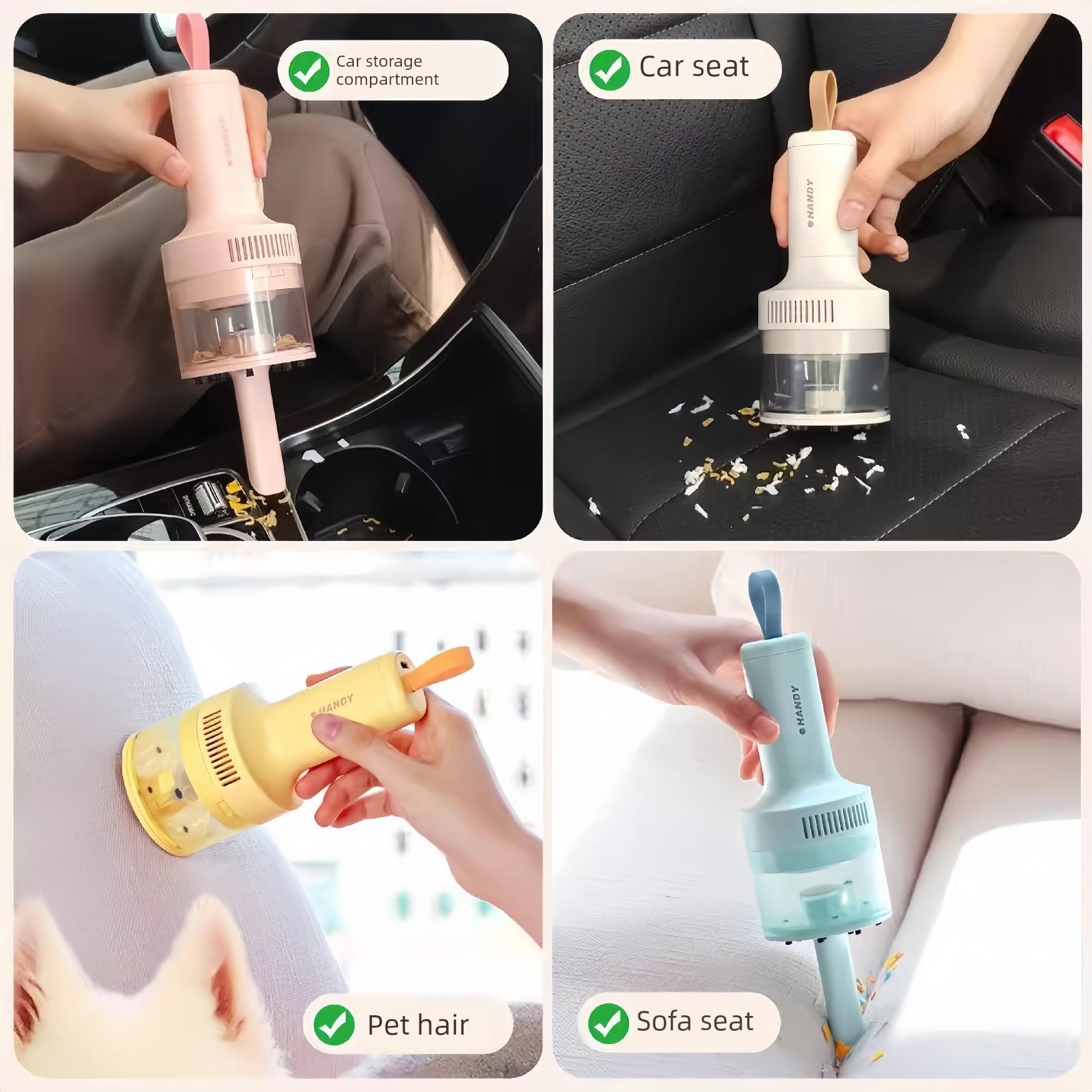 德国5.0新升级桌面吸尘器学生大吸力橡皮擦屑铅笔灰儿童迷你小型随手持无线清洁神器办公键盘大功率电动充电